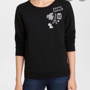NWT Karl Lagerfeld Embroidered Sweatshirt